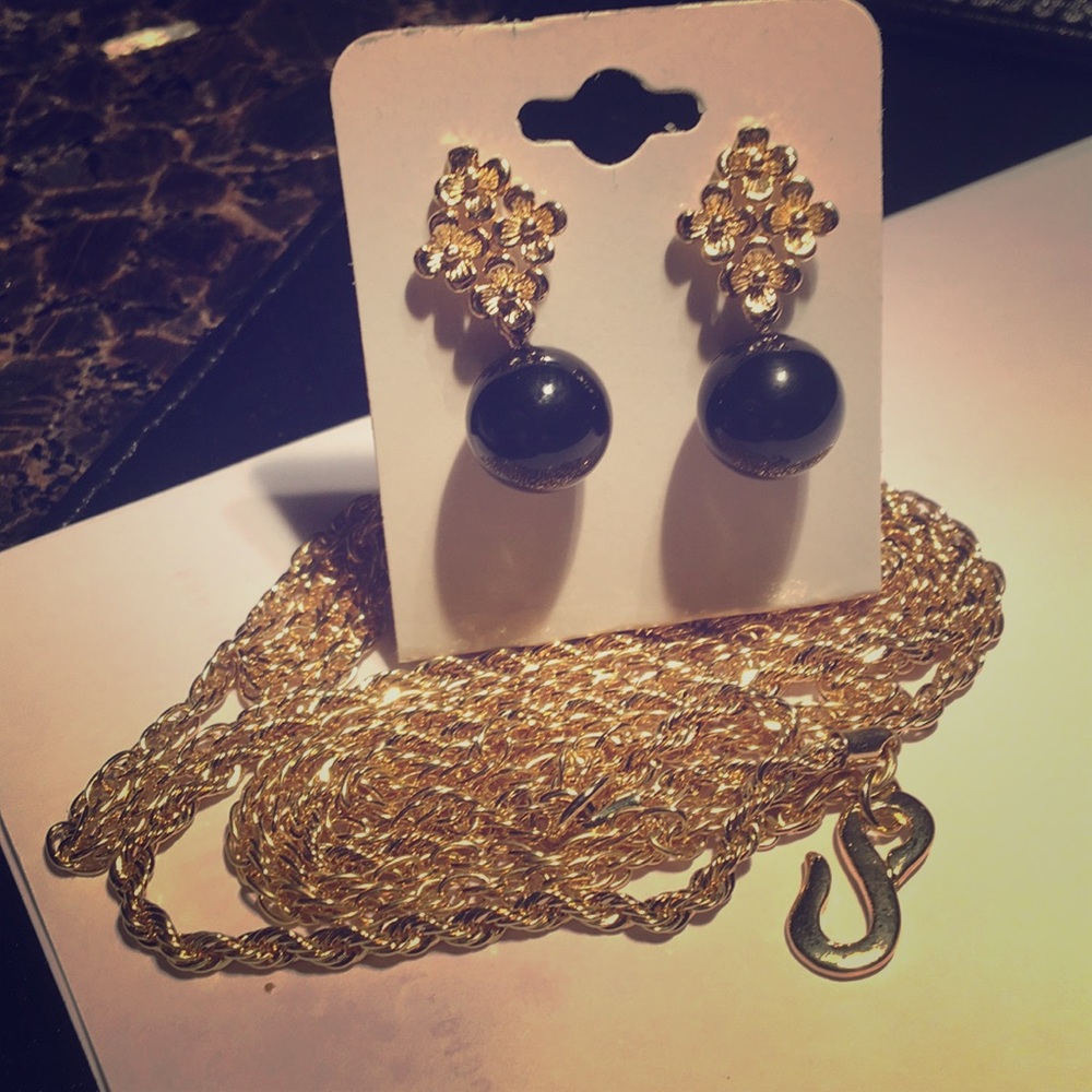 Black earrings FREE with any jewelry purchase of $20